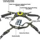 Tactical Helmet,GWEUZMALL Dial Suspension System Chin Strap for ACH, for MICH, for, for FMA, for EXF