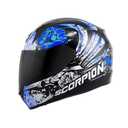 Scorpion EXO-R410 Helmet Novel Black/Blue (Size M)