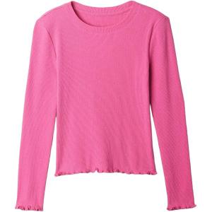 GAP Girls' Long Sleeve Ribbed Tee XL