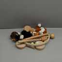 The Peanutshell Crib Mobile for Girls - Wooden Musical Baby Crib Mobile with Lullabies, Baby Boys Nursery Decor