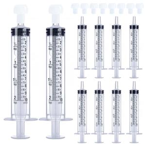 10mL Syringe for Liquid, Food, Oral, Scientific Labs, Measurement, Dispensing, Press-In Adapter, Craft, Big Tip with Cap- 10 Pack 10ml Syringes with tsp & mL Measurement (10ml-TSP, 10)