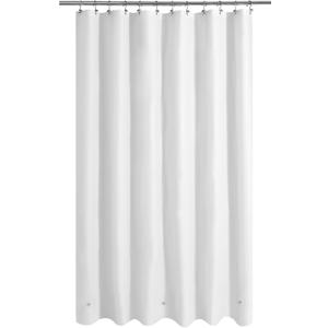 Mrs Awesome Extra Long Shower Curtain Liner with 3 Magnets, Ceiling to Floor XL PEVA Plastic Shower Curtain for Bathroom Lightweight & Waterproof, 72 x 96, White