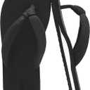 Flip Flops for Women,Yoga Mat Flip Flops Women,Beach Thong Sandals for Women,Indoor and Outdoor Womens Flip Flops (8, Black)