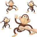 Inflatable Monkeys 27 Inch, 3-Pack Monkey Safari Party Supplies Inflatable Safari Animals Monkey Themed Birthday Party Decorations for Safari, Jungle Themed Birthdays, Blow up Party Favors Supplies