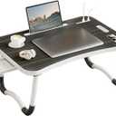 Foldable Laptop Table Portable Foldable Bed Table Lap Desk Tray Laptop Stand for Working Writing Drawing Eating