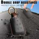 Fits the remote for Cadillac key fob cover perfectly, Compatible with Cadillac ESCALADE XT4 XT5 XT6 CT4 CT5 CT6 ATS 5 Button Key Protector Fob Chain Case Shell/Black