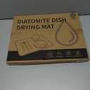 Stone Drying Mat For Kitchen Counter, Marble Drying Stone For Kitchen Counter, 15.8 x11.8" Stone Drying Mat, Stone Mat For Kitchen Sink, Diatomaceous Earth Dish Drying Mat, Dish Drying Stone (White)