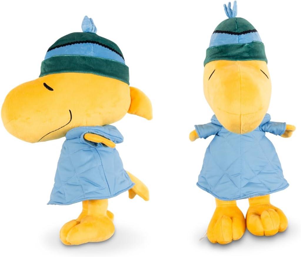Peanuts Woodstock Winter Coat Holiday & Christmas Bedding Super Soft Plush Cuddle Pillow Buddy, (Officially Licensed Product) by Franco (Standard)