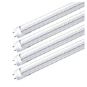 LightingWill LED T8 Light Tube 3FT, Daylight White 5000K, Dual-End Powered Ballast Bypass, 1600Lumens 15W (32W), Clear Cover, AC85-265V Lighting Tube Fixtures, 4 Pack