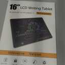 LCD Writing Tablet,16 Inch Colorful Screen Rechargeable Doodle Board Toddler Educational Toys for 3 4 5 6 Years Old Boys Girls Reusable Portable Drawing Tablet Christmas Toys Gifts for Kids (Blue)