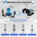 BELEY Universal Master Cylinder Adapter with 4Pcs Quick Connect, 58mm Brake Bleeder Adapter for Honda, Toyota & All Vehicles
