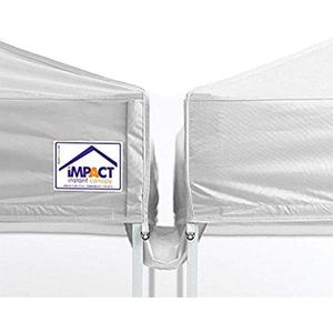 Impact Canopy 20-Foot Canopy Tent Rain Gutter, White