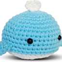 Crochet Kit for Beginners  Whale | DIY Crochet Animal Kit with Step-by-Step Video  Craft Set for Adults & Kids  Includes Yarn, Hook, Tools & Instructions
