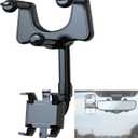 360Rotatable and Retractable Car Phone Holder Car Rearview Mirror Bracket,Multifunctional Adjustable Universal Phones Holder,Universal Phone GPS Holder Phones Mount Holders for All Smartphones