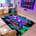 Sunnycitron Cute Black Cat Area Rugs Player Rug for Boys Girls Room Decor Teens Room Mat Carpet Decor for Bedroom Living Room Playroom Carpet (59"x39") (3'3" x 4'11" (Rectangular)