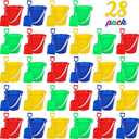 Shindel 28Sets Sand Buckets and Shovels for Kids, Beach Buckets Travel Sand Toys, Beach Essentials, Fun Summer Activities