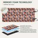 HomeMate CertiPUR-US Memory Foam Camping Mattress Pad Portable Roll Up Mattress for Adults Sleeping Mat Cot Mattress Pad