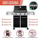 Grill Parts Replacement for Weber Genesis 300 Series E310 E320 E330 S310 S320 S330 EP310 EP320 EP330 Gas Grills with Front Control Panel Grill Pipe Tubes Burner (2+5+62752-3+7524)