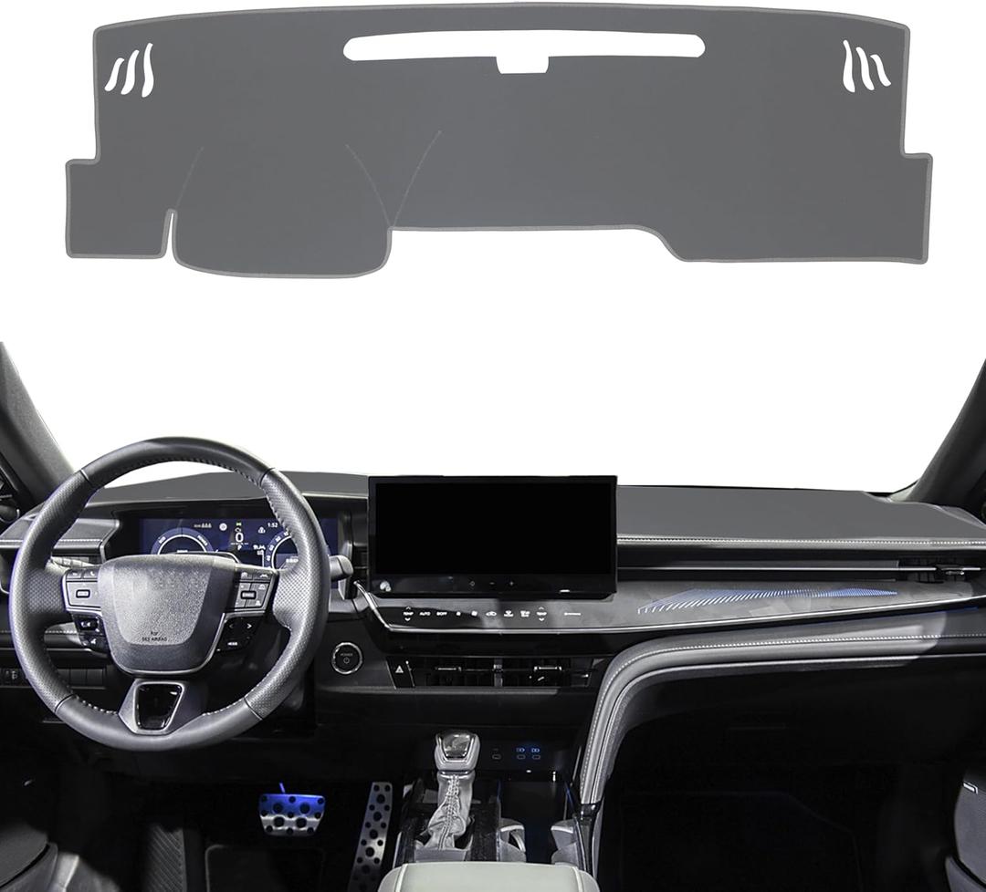 SENSHINE Dashboard Cover for 2025 2026 Toyota Camry Accessories Dash Cover Mat No Glare Sunshade UV Rays Carpet Protector Pad Without HUD, All Gray
