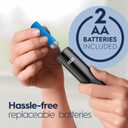 Oral-B Pro 100 CrossAction, Battery Powered Toothbrush, Black, 1 Count (Pack of 1)