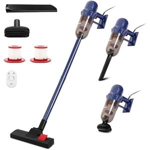 EFSHREE Vacuum Cleaner, Corded Stick Handheld Vacuums 17KPA Powerful Suction 600W Motor, Lightweight Vacuum Cleaners for Pet Hair Floor & Carpet (Navy)