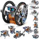 13-in-1 Solar Robot Toys for Ages 8 9 10 11 12 Year Old Boys Girls, STEM Science Kits for Kids Age 8-12, Building Experiments Robotics Kit STEM Projects for Kid Christmas Birthday Gifts (Gray)