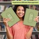 2026-2027 Monthly Planner, Jan 2026-June 2027, A4 (8.5" x 11"), 2 Year Monthly Planner, 24 month Calendar, Simple Calendar Planner Notebook Cardboard Cover, Suitable for Schools & Offices, Green