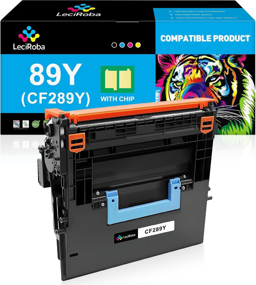 LeciRoba Compatible Replacement for HP 89Y CF289Y Black Extra High-Yield Toner Cartridge 89X CF289X CF289YC 89A CF289A M507 M507dn M507dng M507n M507x M528 M528c M528z M528dn M528f Printer (1-Pack)