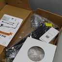 Desk Lamp for Home Office Eye-Caring Metal Extra Tall Swing Arm High Intensity Clamp Flexible Gooseneck w/A19 E26 LED Bulb Side Table Working Reading Architect Computer Workbench Puzzle Warm Light