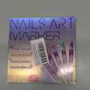 2026 New 12 Colours Nail Art Markers, Nail Art Pens tools, Nail Polish Pens Set with Fine Tip,Water-Based Quick Dry Ink for DIY Nail Art, Manicure & Nail Design