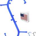 Body Back Buddy Classic USA Made Handheld Full Body Massage Cane Pressure & Trigger Point Massage Tool for Deep Tissue Pain Relief - Dual Massage Hooks for Back, Shoulder, Neck. Manual Back Massager (Blue)