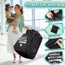 Guiseapue Car Seat Travel Bag for Airplane: Car Seat Bags for Air Travel Fit All Car Seats, Infant Carriers & Booster Seats, Carseat Cover Fit Doona Graco Evenflo, First Mothers Day Gifts for New Mom