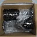 6 Pcs Plastic Goblets 7.5oz Vintage Goblet Plastic Glasses Colored Retro Embossed Water Goblets for Bar Juice Baby Shower Wedding Reception Grand Event Party (Black)