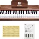 Vangoa Kids Piano Keyboard, 37 Keys Portable Piano for Kids, Music Educational Instrument, Wood for Girls and Boys (24*13*5inch)