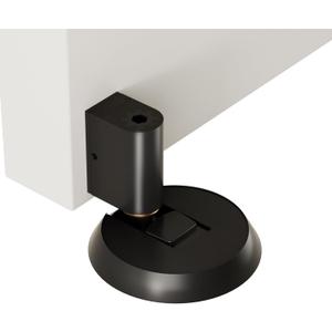 Latest Upgrades Mechanical Door Stopper, Punch-Free Windproof Door Stop, Heavy-Duty Floor Door Stop for Bottom, Silent Floor Door Stoppers, Black