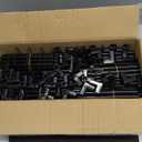 VTRIN 10 Tier Shoe Rack Tall Large Capacity 50 Pair Wide Shoe Organizer with Two Hooks Sturdy Metal Shoe Shelf for Entryway, Closet, Bedroom (Black)