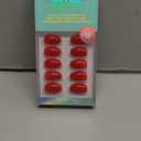 BTArtbox Press On Nails Short - Red Press on Nails, Short Oval Fake Nails with Nail Glue, Natural Reusable Glue On Nails in 16 Sizes Soft Gel Nail Kit, Mulled Wine