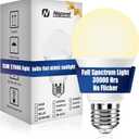 Neporal 15W Full Spectrum Light Bulb, 2700K UV-Free Natural Sunlight Bulbs, 15W 100W Equivalent LED Light Bulb, CRI 90+, No Flicker, 1200Lumen Daylight Sun Light for HumansHome & Office,1PK