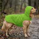 Dog Raincoat Reflective Adjustable Hooded Pet Rain Jacket Poncho with Leash Hole for Dogs S-5XL