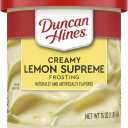 Duncan Hines Creamy Lemon Supreme Flavored Frosting, Easter Baking, 16 oz. (Pack of 8), BBD 04/16/2026