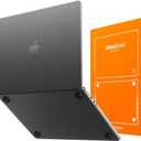 GhostShell Frost Premium Hardshell Case with Scratch-Resistant Textured Matte Finish (No Sticky Rubber Coating), Compatible with MacBook Air 13" 2026 2025 2024 2022 M5/M4/M3/M2, Tinted Black