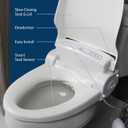 Bio Bidet Bliss BB1000 Electric Bidet Toilet Seat, Warm Water with Air Dryer, Heated Seat with Slow Close Lid, Remote Control, Elongated White