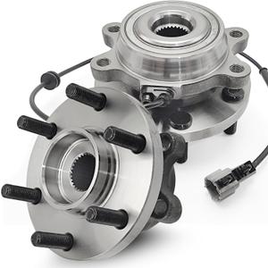 Pair 515065 4WD Front Wheel Bearing Hub Assembly Compatible with Nissan Frontier 2005-2019, for Nissan Pathfinder 2005-2012 Xterra 2005-2013, for Suzuki Equator 2009-2012, 6 Lugs w/ABS (OE Size)