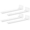 Amazon.com: Heavy Duty Shelf Brackets, Floating Shelf Bracket 8 inch 4 Pack L Brackets for Shelves White Metal Support Bracket for DIY Decorative with Mounting Hardware : Tools & Home Improvement