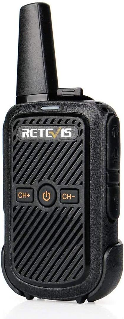 Retevis RT15 Rechargeable Walkie Talkies for Adults,Portable FRS Two-Way Radios Mini,VOX Lock USB Charging,for Outdoor Camping,Family Travel(1 Pack)