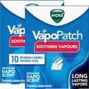 Vicks VapoPatch, Wearable Mess-Free Aroma Patch, Soothing & Comforting Non-Medicated Vicks Vapors, For Adults & Children Ages 6+, 5ct (2 pack) (6 Count (Pack of 2))
