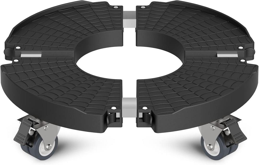 Plant Stand with Wheels 440LBS Load,1Pack, Adjustable 15-22",Black