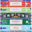 Satya Incense Sticks Gift Set, 7 Scents, Nag Champa, Dragon's Blood, Arabian Jasmine, Super Hit, Green Champa, Goodluck, Attract Money, 15g Each (Relaxation Mix)