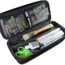 TUDIA EVA Empty Carrying Hard Storage Case Organiser for Art Supplies/Paint Brushes/Markers/Sketching Supplies with Hand Carry Handle [CASE ONLY]