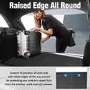 Yakitoko 3D TPE Car Trunk Cargo Liner Mat for Jeep Wrangler JL 2018-2025 with Subwoofer Custom Fit All-Weather Waterproof Floor Protection, Heavy Duty & Odorless